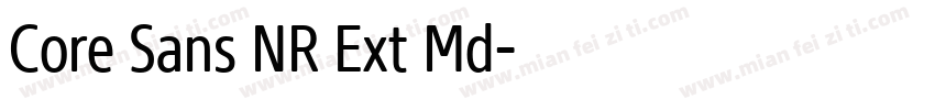 Core Sans NR Ext Md字体转换